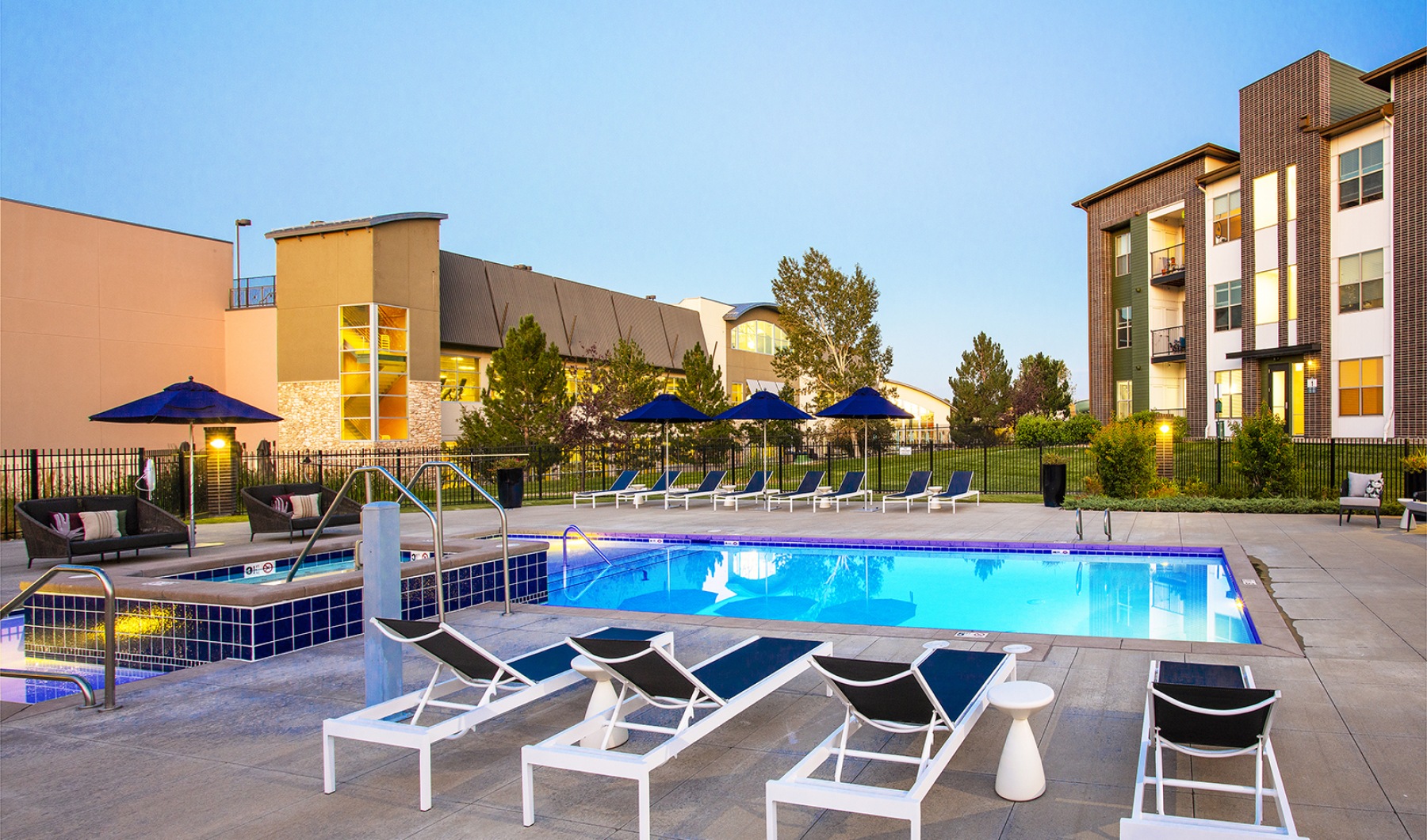 Swimming Pool with Lounge Seating